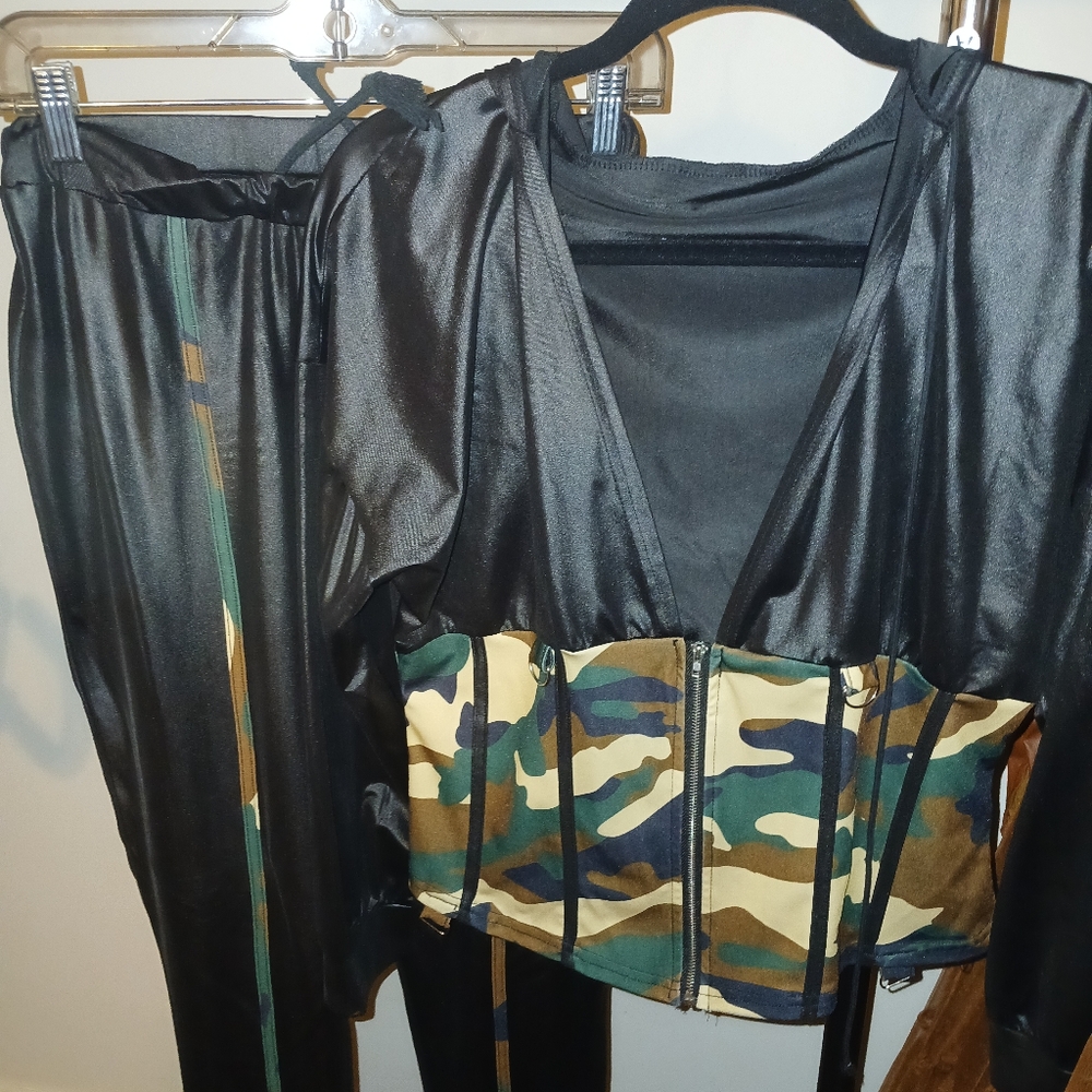 Black and Camouflage Jacket